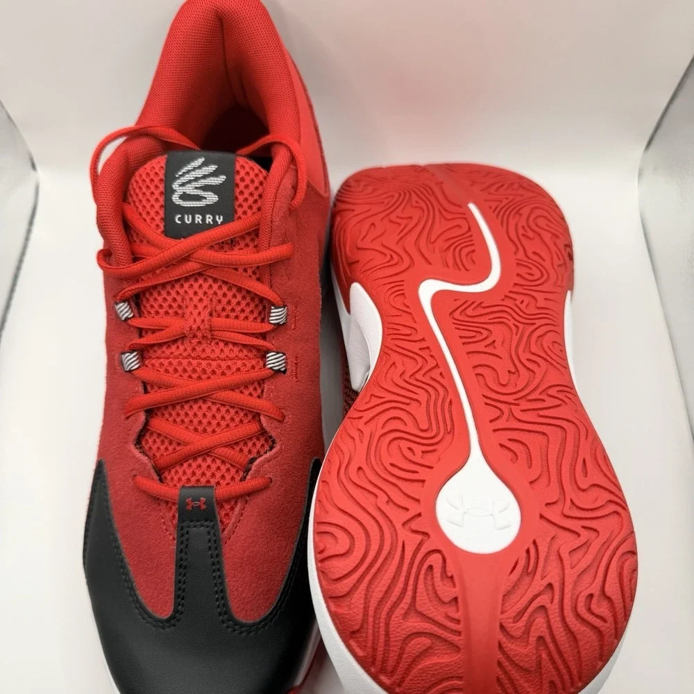 Stephen Curry Basketball Sneaker Men's Size 12.5 Red Black White New With Box